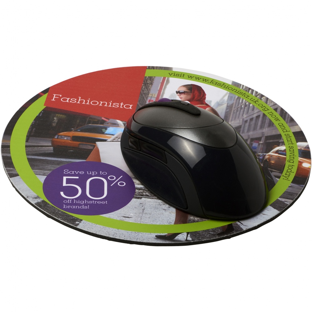 Logo trade promotional item photo of: Q-Mat® round mouse mat