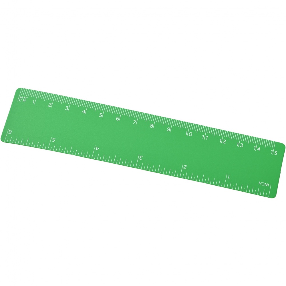 Logo trade business gift photo of: Rothko 15 cm plastic ruler