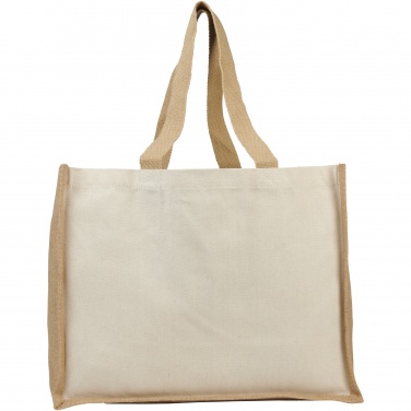 Logotrade promotional giveaways photo of: Varai 320 g/m² canvas and jute shopping tote bag 23L