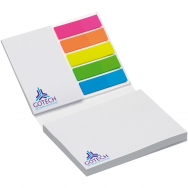 Logo trade promotional giveaways image of: Combi notes marker set soft cover