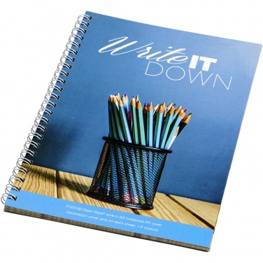 Logo trade promotional merchandise picture of: Desk-Mate® A5 spiral notebook