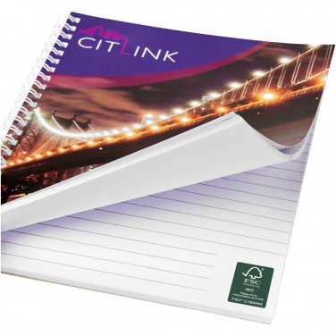 Logo trade promotional gifts image of: Desk-Mate® A5 spiral notebook
