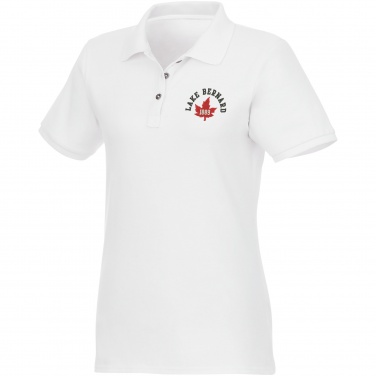 Logotrade promotional gift picture of: Beryl short sleeve women's organic recycled polo
