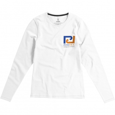 Logotrade promotional giveaway image of: Ponoka long sleeve women's organic t-shirt