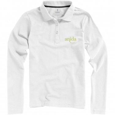 Logotrade corporate gift image of: Oakville long sleeve women's polo