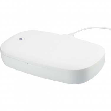 Logo trade promotional items picture of: Capsule UV smartphone sanitizer with 5W wireless charging pad