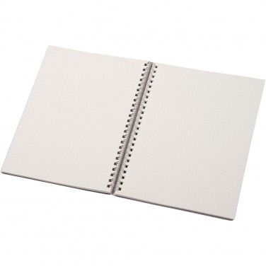 Logo trade promotional gifts picture of: Bianco A5 size wire-o notebook