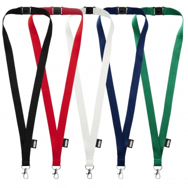 Logotrade promotional product image of: Tom recycled PET lanyard with breakaway closure