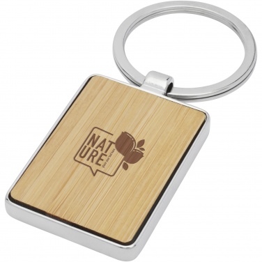 Logotrade promotional giveaways photo of: Neta bamboo rectangular keychain
