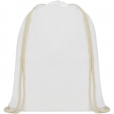 Logotrade corporate gift image of: Oregon 140 g/m² cotton drawstring bag 5L