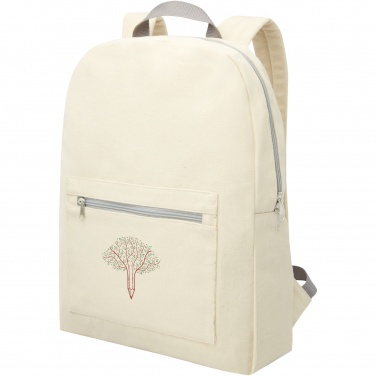 Logotrade business gift image of: Pheebs 450 g/m² recycled cotton and polyester backpack 10L