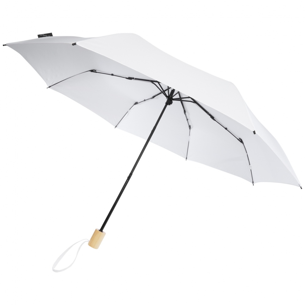 Logotrade promotional giveaway picture of: Birgit 21'' foldable windproof recycled PET umbrella