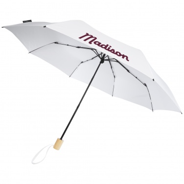 Logo trade advertising product photo of: Birgit 21'' foldable windproof recycled PET umbrella