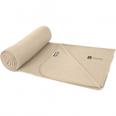 Logo trade promotional merchandise photo of: Willow GRS RPET polar fleece blanket