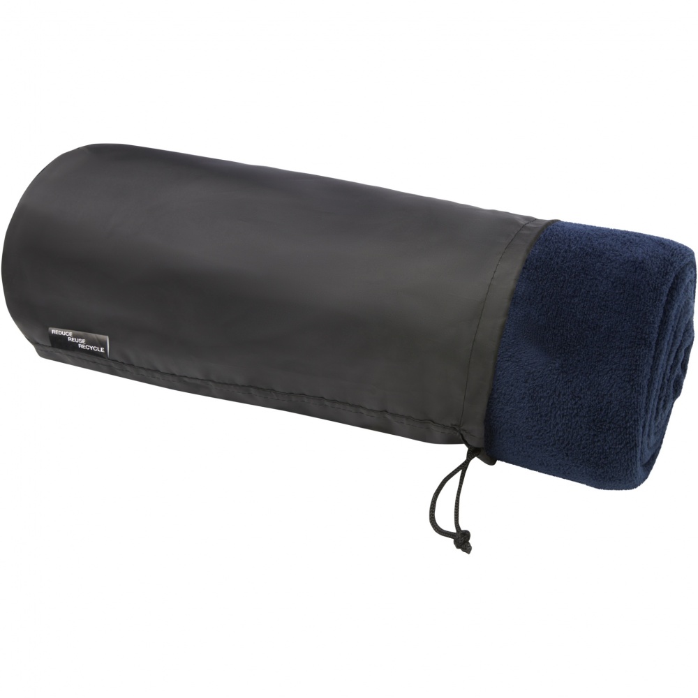 Logotrade corporate gift image of: Lily GRS certified RPET coral fleece blanket