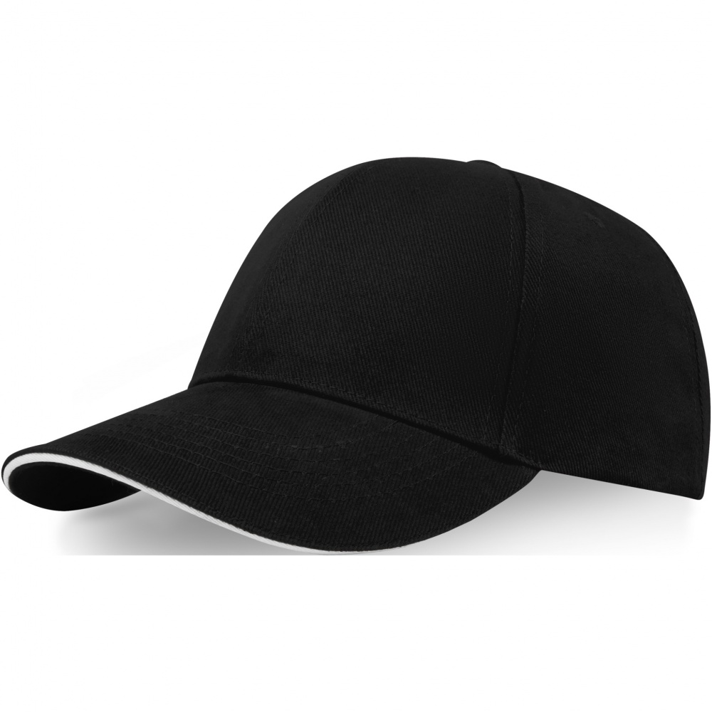 Logotrade promotional merchandise photo of: Topaz 6 panel GRS recycled sandwich cap