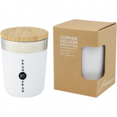 Logo trade promotional gift photo of: Lagan 300 ml stainless steel tumbler with bamboo lid