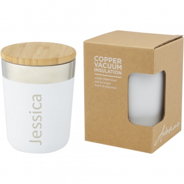 Logo trade promotional items picture of: Lagan 300 ml stainless steel tumbler with bamboo lid