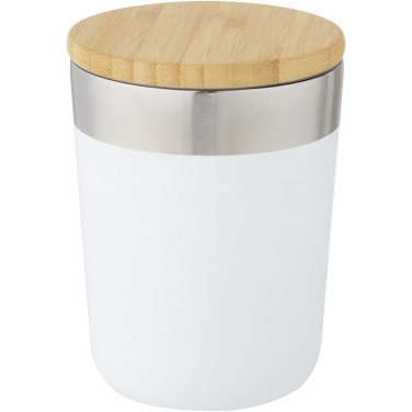 Logotrade promotional giveaway image of: Lagan 300 ml stainless steel tumbler with bamboo lid