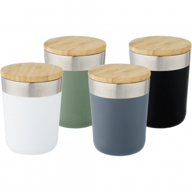 Logo trade promotional item photo of: Lagan 300 ml stainless steel tumbler with bamboo lid