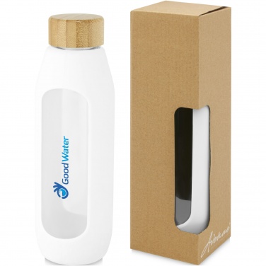 Logotrade promotional merchandise picture of: Tidan 600 ml borosilicate glass bottle with silicone grip