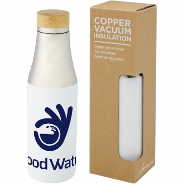 Logotrade promotional giveaway picture of: Hulan 540 ml copper vacuum insulated stainless steel bottle with bamboo lid