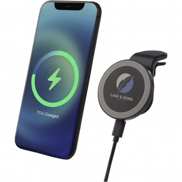Logo trade corporate gifts picture of: Magclick 10W wireless magnetic car charger
