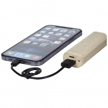 Logotrade promotional gift picture of: Yoko 1200mAh wheat straw power bank