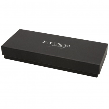 Logo trade promotional giveaway photo of: Tactical Dark duo pen gift box