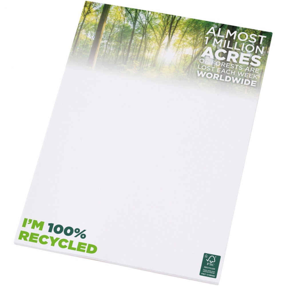 Logo trade promotional products image of: Desk-Mate® A4 recycled notepad