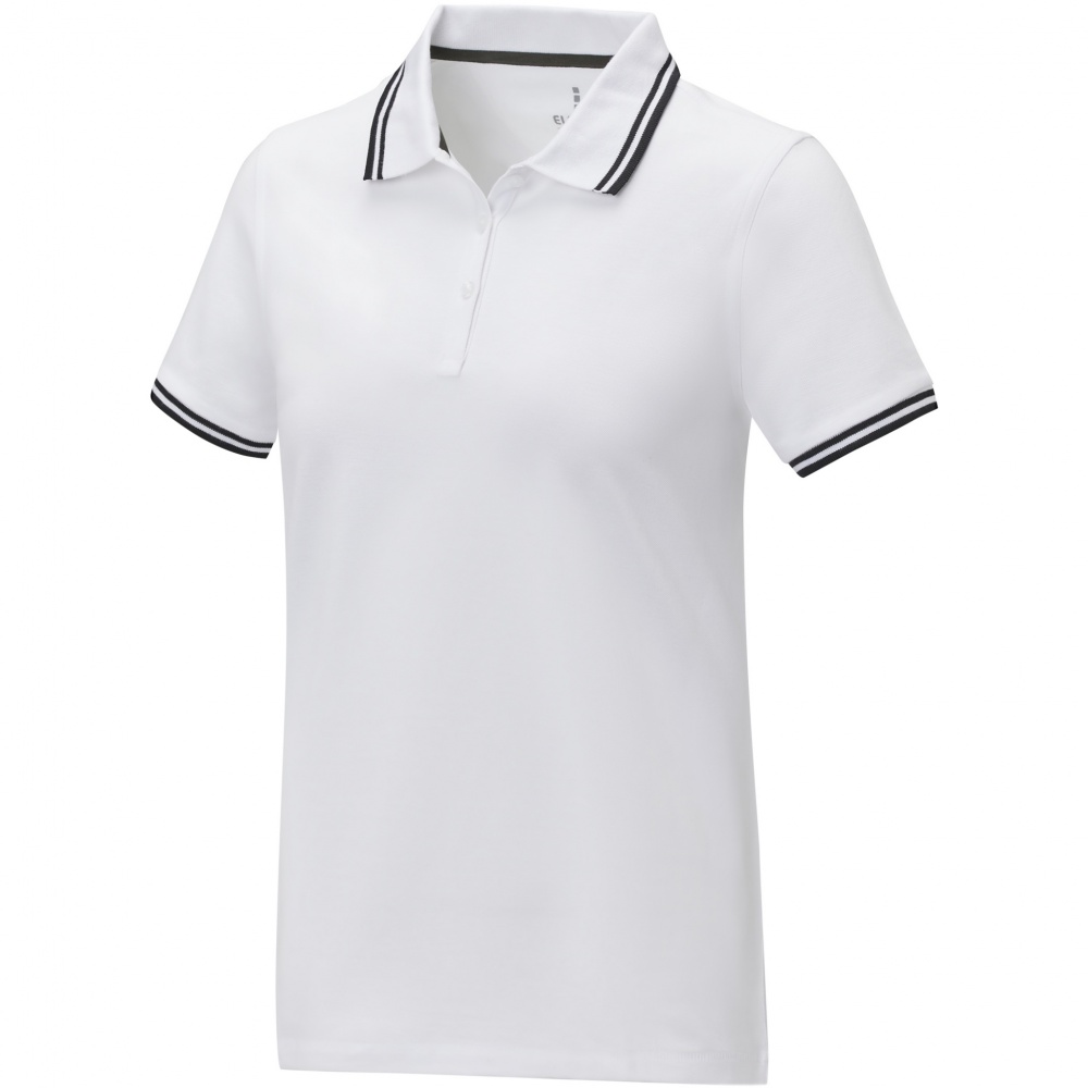 Logotrade promotional item picture of: Amarago short sleeve women's tipping polo