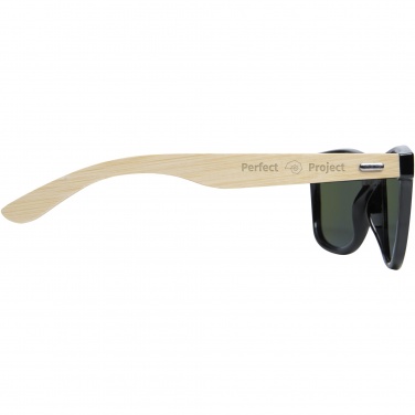 Logotrade promotional giveaway picture of: Taiyō rPET/bamboo mirrored polarized sunglasses in gift box