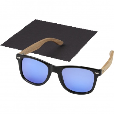 Logotrade promotional item image of: Hiru rPET/wood mirrored polarized sunglasses in gift box