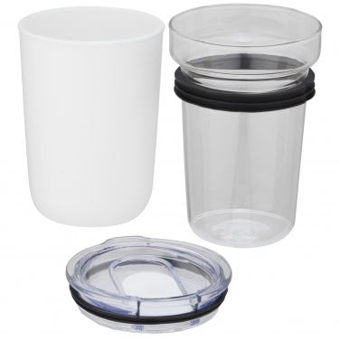 Logo trade corporate gifts picture of: Bello 420 ml glass tumbler with recycled plastic outer wall