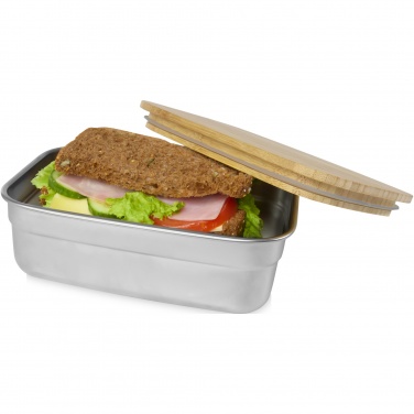 Logotrade promotional items photo of: Tite stainless steel lunch box with bamboo lid