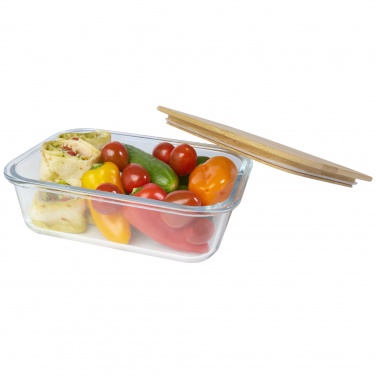 Logotrade promotional gifts photo of: Roby glass lunch box with bamboo lid