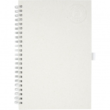 Logo trade business gifts image of: Dairy Dream A5 size reference recycled milk cartons spiral notebook