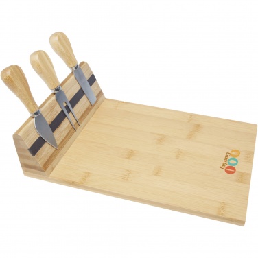 Logotrade business gifts photo of: Mancheg bamboo magnetic cheese board and tools