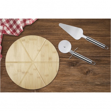 Logotrade promotional item image of: Mangiary bamboo pizza peel and tools