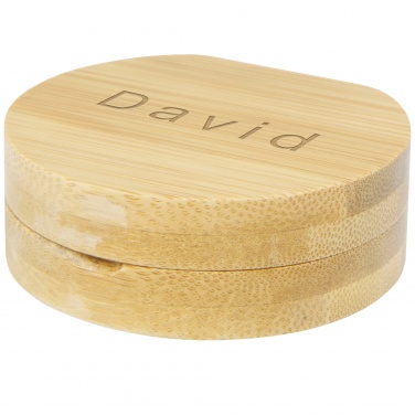 Logo trade promotional merchandise image of: Afrodit bamboo pocket mirror