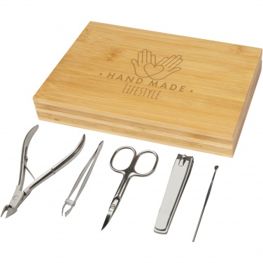 Logotrade advertising products photo of: Ladia 5-piece bamboo manicure set