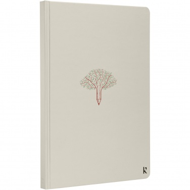 Logotrade promotional item image of: Karst® A5 stone paper hardcover notebook - lined