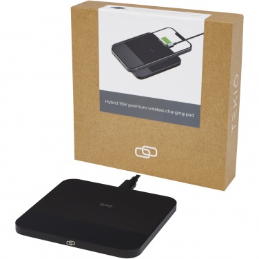 Logo trade promotional giveaway photo of: Hybrid 15W premium wireless charging pad