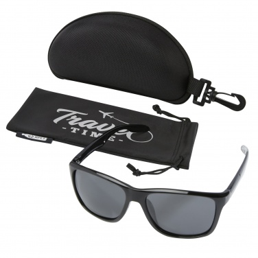 Logo trade promotional item photo of: Eiger polarized sunglasses in recycled PET casing