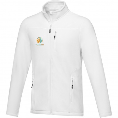 Logo trade promotional items picture of: Amber men's GRS recycled full zip fleece jacket