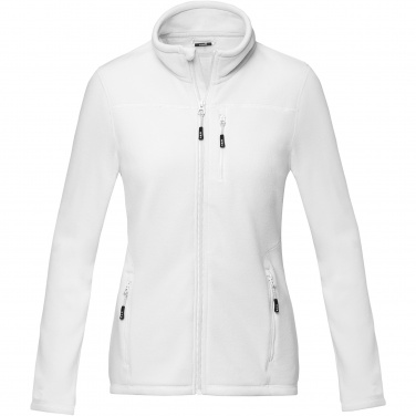 Logo trade corporate gift photo of: Amber women's GRS recycled full zip fleece jacket