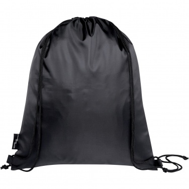 Logo trade promotional item photo of: Ash recycled foldable drawstring bag 7L