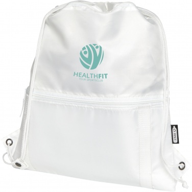 Logo trade business gift photo of: Adventure recycled insulated drawstring bag 9L