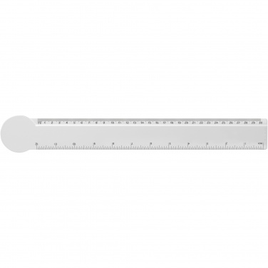 Logotrade promotional item image of: Tait 30cm circle-shaped recycled plastic ruler