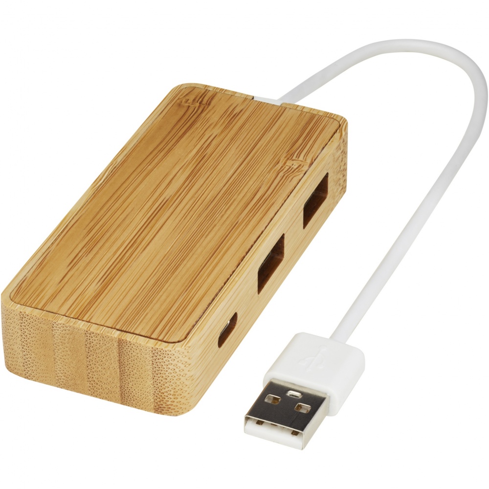 Logotrade advertising products photo of: Tapas bamboo USB hub